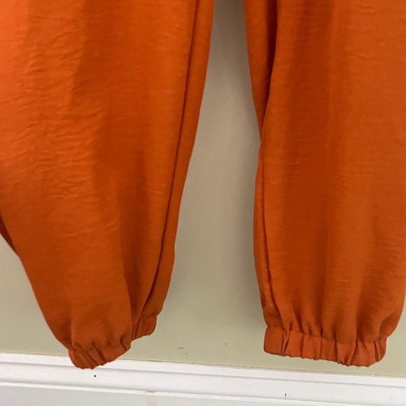 PRETTYGARDEN Rust Orange Long Sleeve Jumpsuit M NWOT - Picture 8 of 13